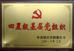 公司黨委獲得“四星級(jí)基層黨組織”稱(chēng)號(hào)